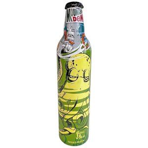 Mountain Dew Bottle Aluminum Octopus Green Label Art Stephen Bliss Empty